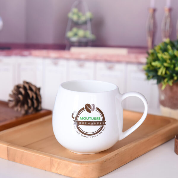 White Coffee Mug With Logo